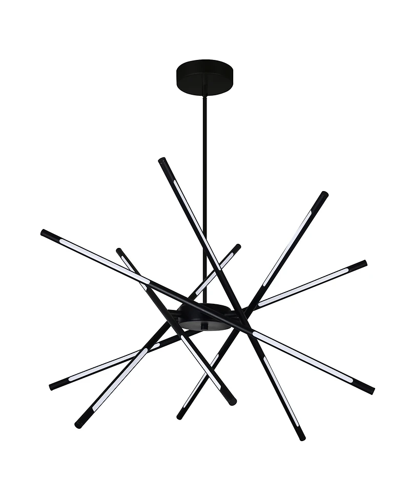 Cwi Lighting 36.5" Metal Oskil Led Integrated Chandelier