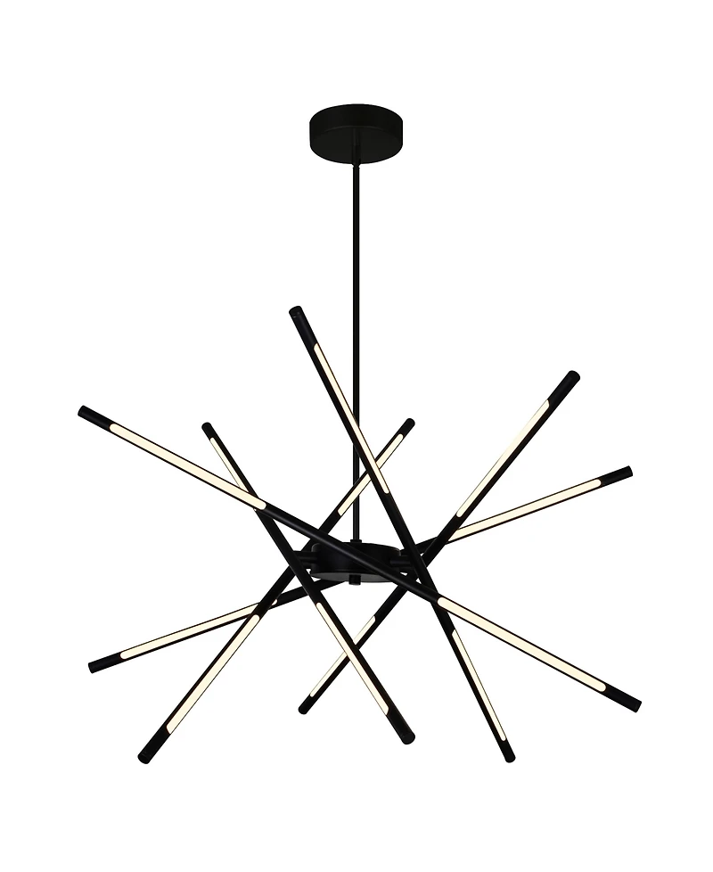 Cwi Lighting 36.5" Metal Oskil Led Integrated Chandelier