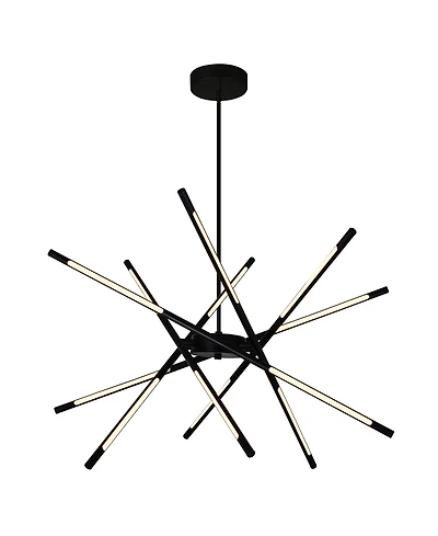 Cwi Lighting 36.5" Metal Oskil Led Integrated Chandelier