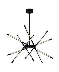 Cwi Lighting 36.5" Metal Oskil Led Integrated Chandelier