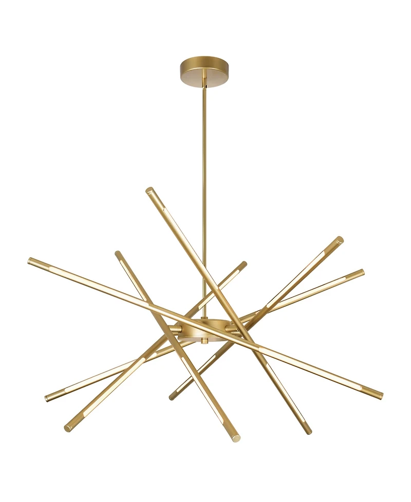 Cwi Lighting 36.5" Metal Oskil Led Integrated Chandelier