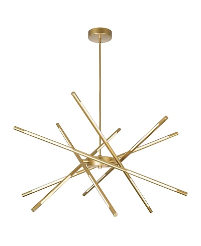 Cwi Lighting 36.5" Metal Oskil Led Integrated Chandelier