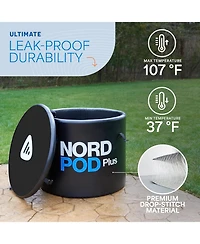 LifePro NordPod Plus Xl Portable Ice Bath Tub – Cold Plunge Tub for Athletes with All-Weather Lid & Air Pump for Outdoor Use