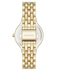 Anne Klein Women's Quartz Essential Olive and Gold-Tone Metal Alloy Watch, 34mm