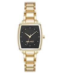 Anne Klein Women's Quartz Cushion Gold-Tone Metal Alloy Watch