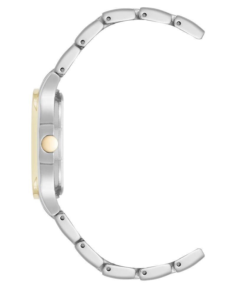 Anne Klein Women's Quartz Unique Silver-Tone and Gold-Tone Metal Alloy Watch, 33mm
