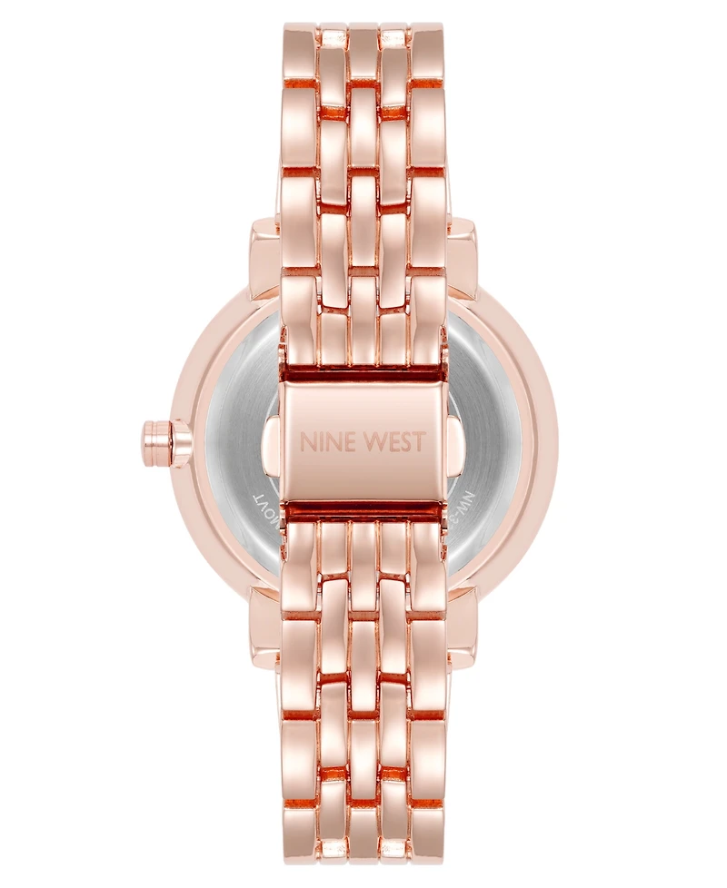 Anne Klein Women's Quartz Premium Rose Gold-Tone Metal Alloy Watch, 35mm