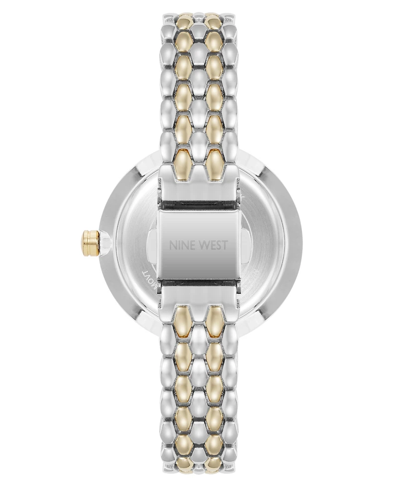 Anne Klein Women's Quartz Contemporary Silver-Tone Metal Alloy Watch, 35mm