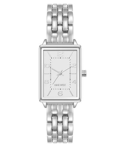 Anne Klein Women's Quartz Casual Silver-Tone Metal Alloy Watch, 23mm
