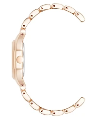 Anne Klein Women's Quartz Exquisite Rose Gold-Tone Metal Alloy Watch, 28mm