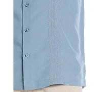 Cubavera Men's Geo-Pattern Short Sleeve Button Down Shirt