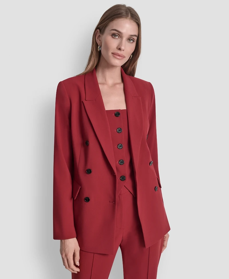 Dkny Women's Double-Breasted Six-Button Blazer