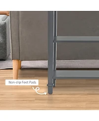 Homcom Modern Style Console Table Sofa Side Desk with Drawer for Entryway,