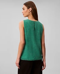 Calvin Klein Women's Printed Chiffon Sleeveless Top
