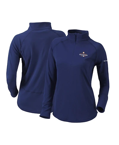 Columbia Women's Navy Houston Astros 2022 World Series Champions Flop Shot Half-Zip Pullover Jacket