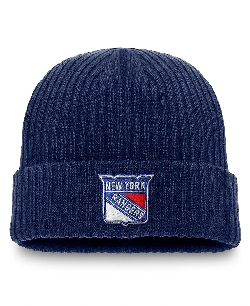 Fanatics Men's Navy New York Rangers Component Cuffed Knit Hat