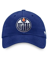 Fanatics Men's Royal Edmonton Oilers Core Primary Logo Adjustable Hat