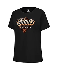 Fanatics Women's Black San Francisco Giants Wordmark T-Shirt