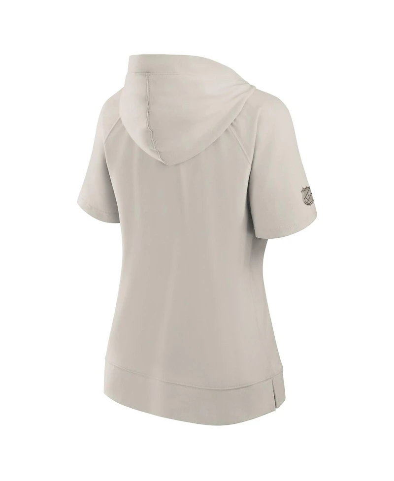 Fanatics Women's Cream Pittsburgh Penguins Authentic Pro Road Fashion Top