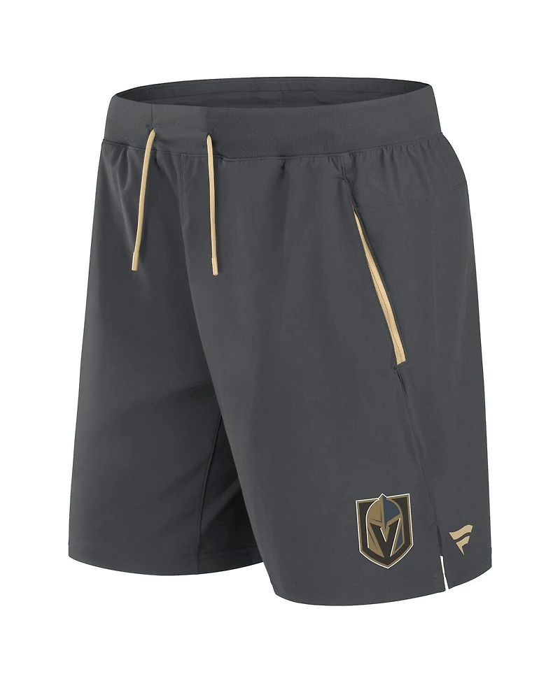Fanatics Men's Gray Vegas Golden Knights Authentic Pro Rink Performance Shorts