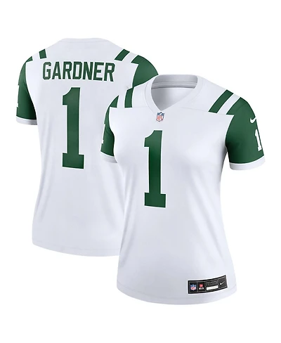 Nike Women's Ahmad Sauce Gardner Classic Alternate White New York Jets Legend Player Performance Top