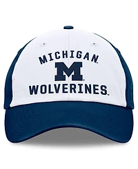 Top of the World Men's White/Navy Michigan Wolverines Heritage Weston Adjustable Hat