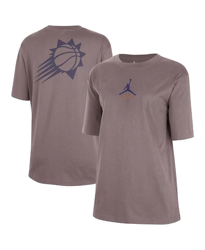 Jordan Women's Charcoal Phoenix Suns Courtside Statement Edition Boyfriend T-Shirt