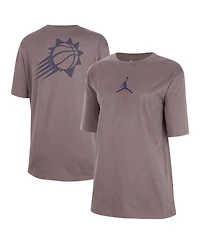 Jordan Women's Charcoal Phoenix Suns Courtside Statement Edition Boyfriend T-Shirt