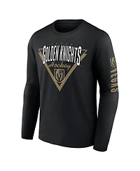 Fanatics Men's Black Vegas Golden Knights Headline Long Sleeve T-Shirt