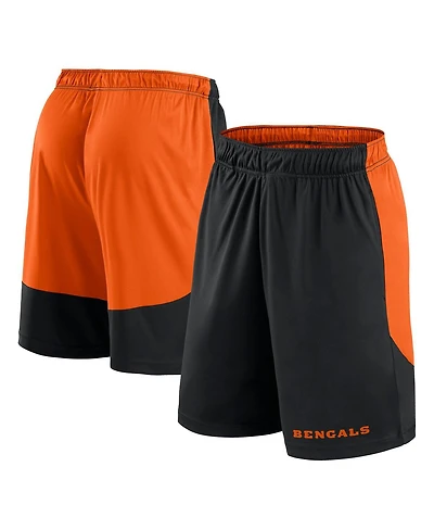 Fanatics Men's Black/Orange Cincinnati Bengals Launch Shorts