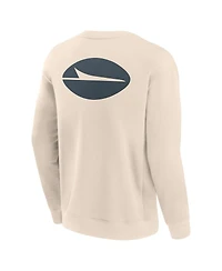 Fanatics Men's Cream New York Jets Elements Future Ground Lettering Pullover Sweatshirt
