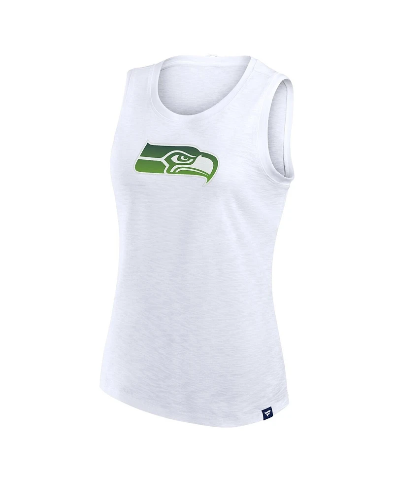 Fanatics Women's White Seattle Seahawks Slub Tank Top