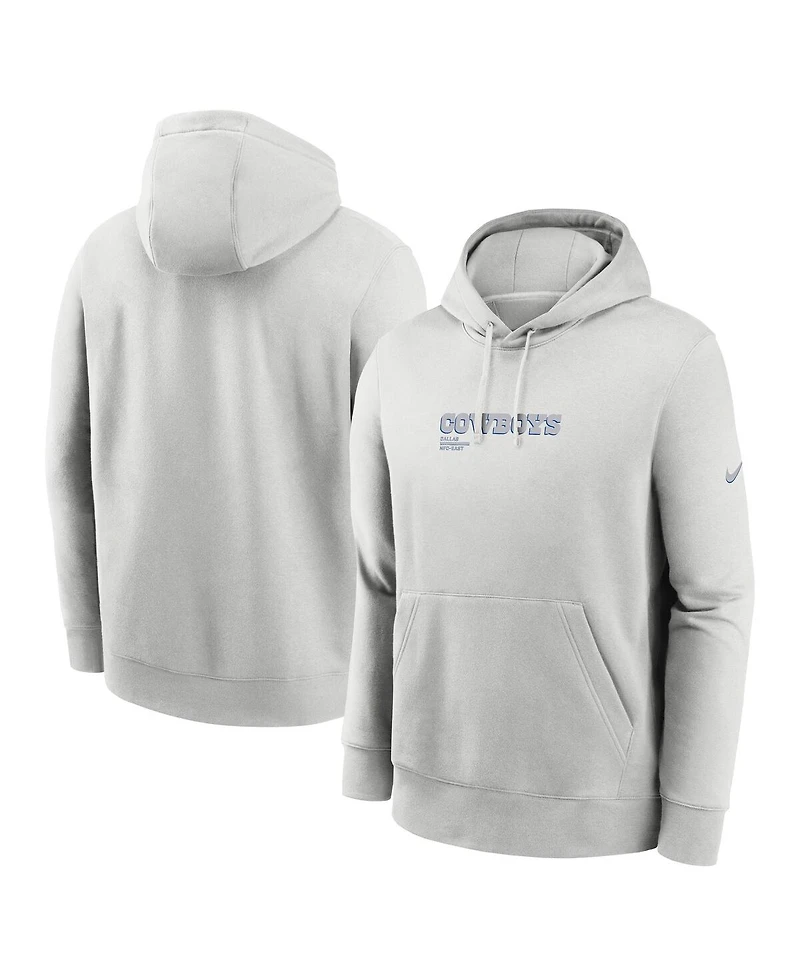 Nike Men's Gray Dallas Cowboys Edge Pack French Terry Club Pullover Hoodie