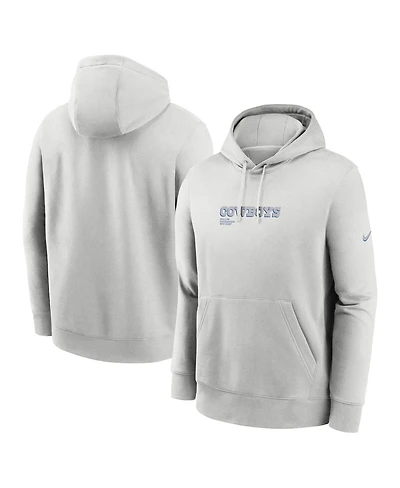 Nike Men's Gray Dallas Cowboys Edge Pack French Terry Club Pullover Hoodie