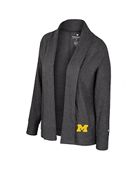 Colosseum Women's Charcoal Michigan Wolverines Dash Cardigan