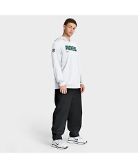 Nike Men's White Green Bay Packers Sideline Pure Fury Performance Long Sleeve Hoodie T-Shirt