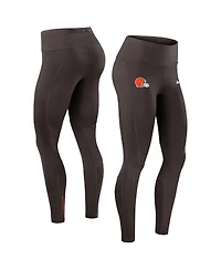 Nike Women's Brown Cleveland Browns Primetime Epic Fast Performance Leggings