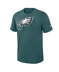 Nike Men's Midnight Green Philadelphia Eagles Left End Run Slub Performance T-Shirt