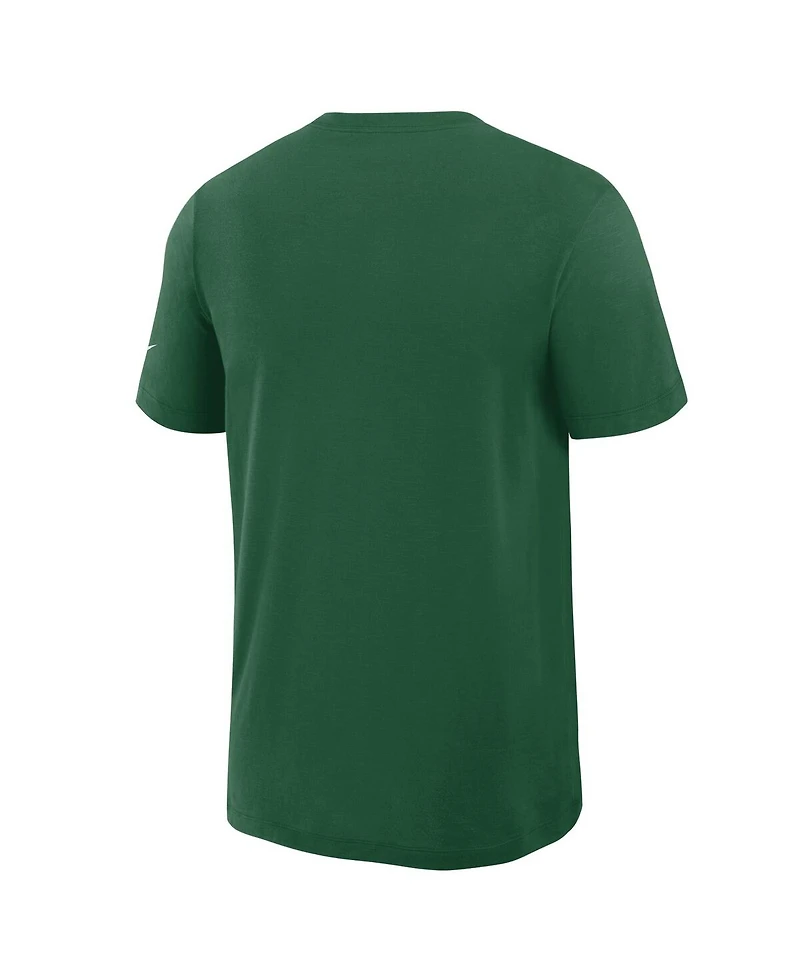 Nike Men's Green New York Jets Left End Run Slub Performance T-Shirt