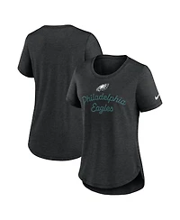 Nike Women's Black Philadelphia Eagles Script Tri-Blend T-Shirt