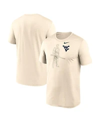 Nike Men's Natural West Virginia Mountaineers Campus Shadow Legend Performance T-Shirt