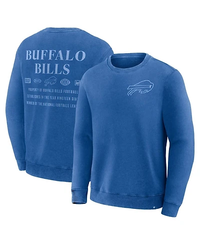 Fanatics Men's Royal Buffalo Bills Deep Route Pullover Sweatshirt