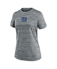 Nike Women's Gray New York Giants Sideline Velocity Performance T-Shirt