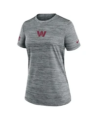 Nike Women's Gray Washington Commanders Sideline Velocity Performance T-Shirt