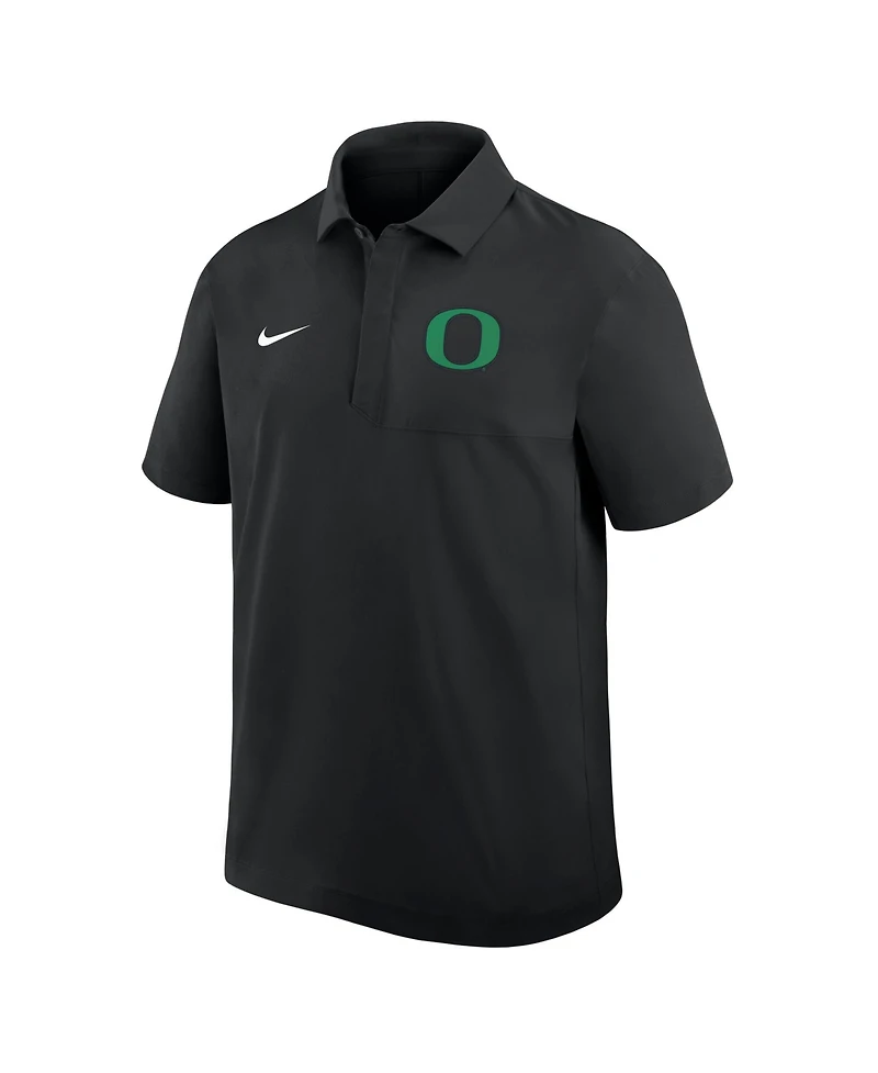 Nike Men's Black Oregon Ducks 2025 Coaches Sideline Polo Shirt