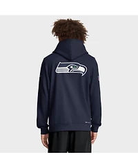 Nike Men's College Navy Seattle Seahawks Sideline Utility Player Performance Full-Zip Hoodie
