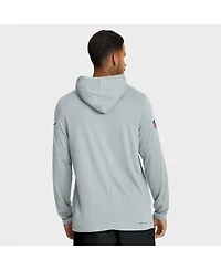 Nike Men's Silver Las Vegas Raiders Sideline Pure Fury Performance Long Sleeve Hoodie T-Shirt