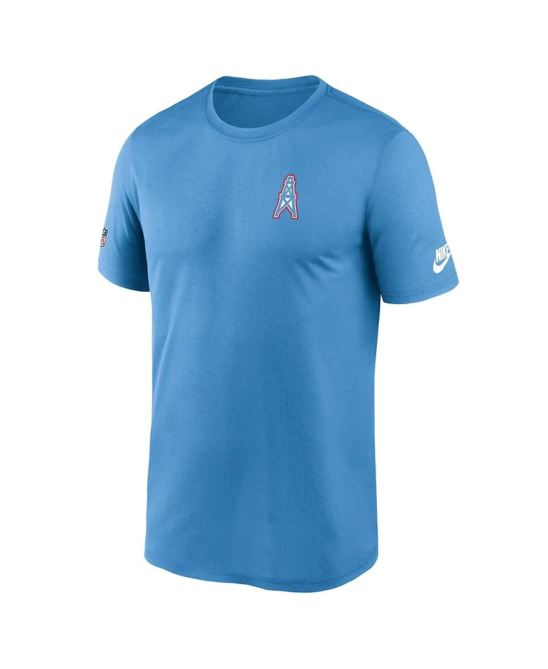 Nike Men's Light Blue Tennessee Titans Sideline Alt Pack Small Logo Legend Performance T-Shirt