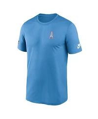 Nike Men's Light Blue Tennessee Titans Sideline Alt Pack Small Logo Legend Performance T-Shirt
