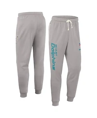 Nike Men's Gray Miami Dolphins Sideline Ground Game Performance Taper Pants